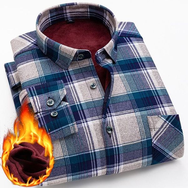 men's casual shirts winter warm shirt plus velvet thickening fashion print plaid long sleeve brand dress size l-5xl, White;black
men's casual shirts winter warm shirt plus velvet thickening fashion print plaid long sleeve brand dress size l-5xl, White;black