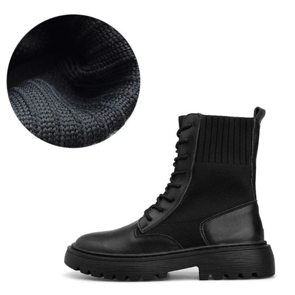 boots leather female autumn handsome all-match socks thick bottom net red british style short trendy shoe, Black
boots leather female autumn handsome all-match socks thick bottom net red british style short trendy shoe, Black
