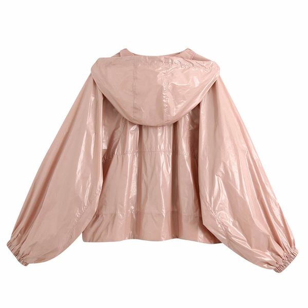 jackets pink shiny hooded casual vacation loose chic women's jacket korean fashion and elegant big pocket female coat, Black;brown
jackets pink shiny hooded casual vacation loose chic women's jacket korean fashion and elegant big pocket female coat, Black;brown