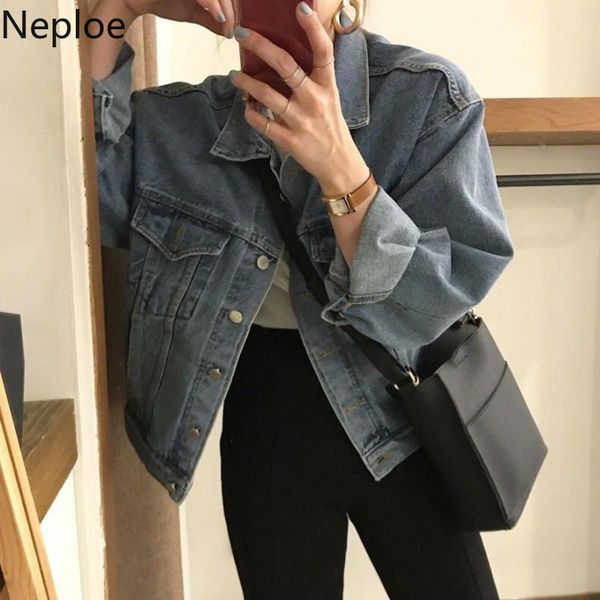 women's jackets neploe women spring 2021 solid turn down collar single breasted pockets female coats loose casual office lady 1a377, Black;brown
women's jackets neploe women spring 2021 solid turn down collar single breasted pockets female coats loose casual office lady 1a377, Black;brown