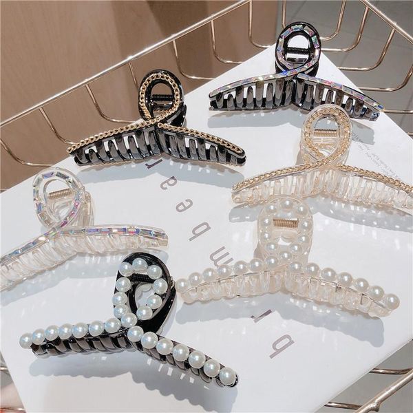 big pearl acrylic hair claw crystal hairclips for women ladies hairgrip headwear luxulry jewelry accessories clips & barrettes, Golden;silver
big pearl acrylic hair claw crystal hairclips for women ladies hairgrip headwear luxulry jewelry accessories clips & barrettes, Golden;silver