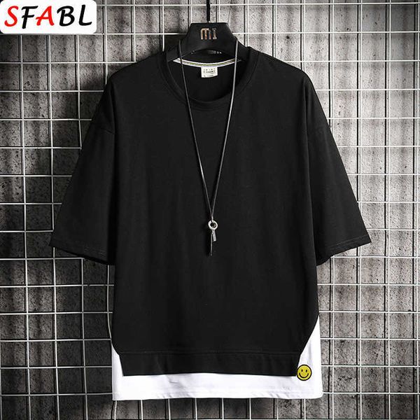 sfabl trend patchwork cotton t shirt men's cool streetwear t-shirt letter print tees men hip hop oversize male tshirt 210629, White;black
sfabl trend patchwork cotton t shirt men's cool streetwear t-shirt letter print tees men hip hop oversize male tshirt 210629, White;black