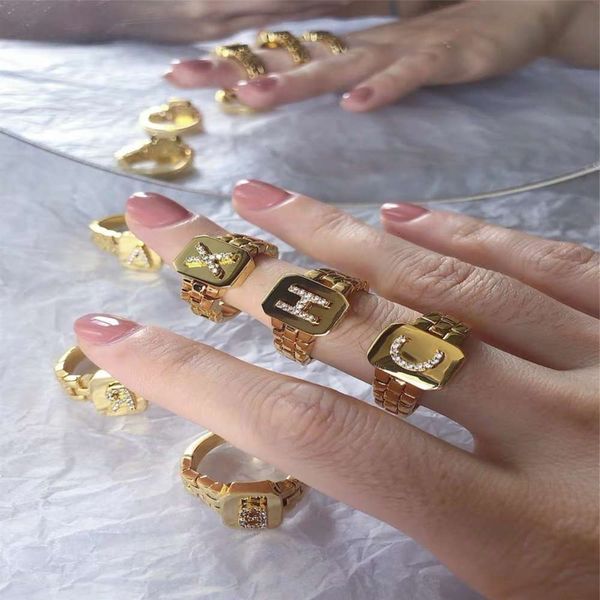 self made 26 english letters diamond ring strap design, Black 
self made 26 english letters diamond ring strap design, Black