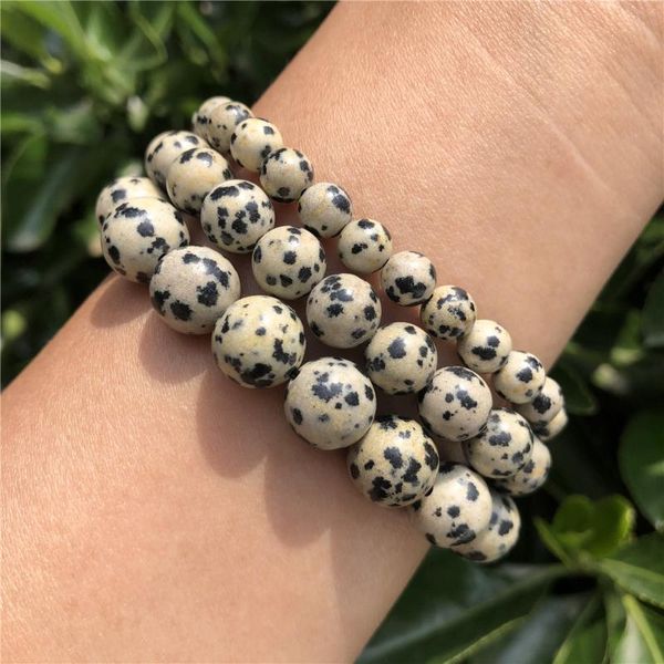 natural spotted stone dalmatian jasper bracelet round beads crystal quartz healing women men jewelry gift beaded, strands, Black
natural spotted stone dalmatian jasper bracelet round beads crystal quartz healing women men jewelry gift beaded, strands, Black
