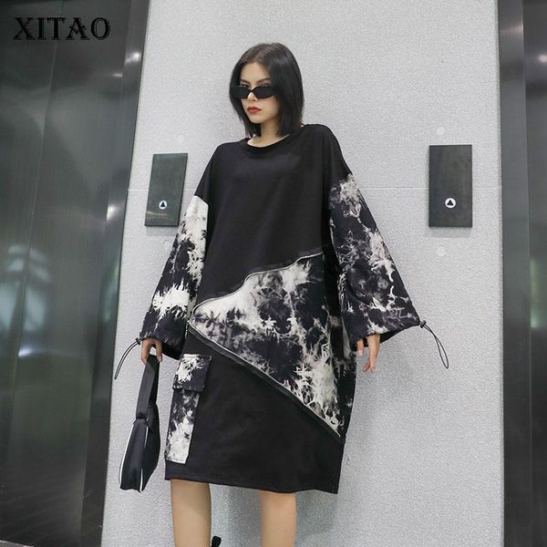 casual dresses xitao patchwork dress fashion women pullover plus size goddess fan 2021 autumn print pattern loose dzl1660, Black;gray
casual dresses xitao patchwork dress fashion women pullover plus size goddess fan 2021 autumn print pattern loose dzl1660, Black;gray