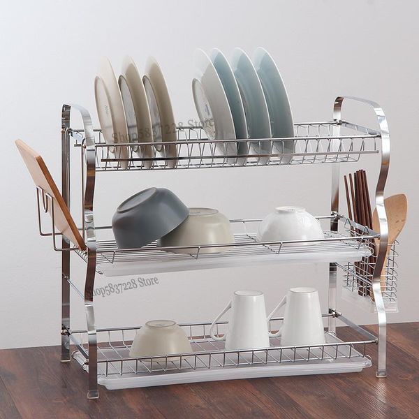 kitchen storage & organization dish rack, drain three-tier large-capacity tableware, rack
kitchen storage & organization dish rack, drain three-tier large-capacity tableware, rack