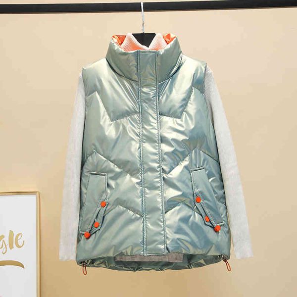 women's vests women winter stand collar short glossy cotton padded waistcoat female casual sleeveless jacket outwear tlqa, Black;white
women's vests women winter stand collar short glossy cotton padded waistcoat female casual sleeveless jacket outwear tlqa, Black;white