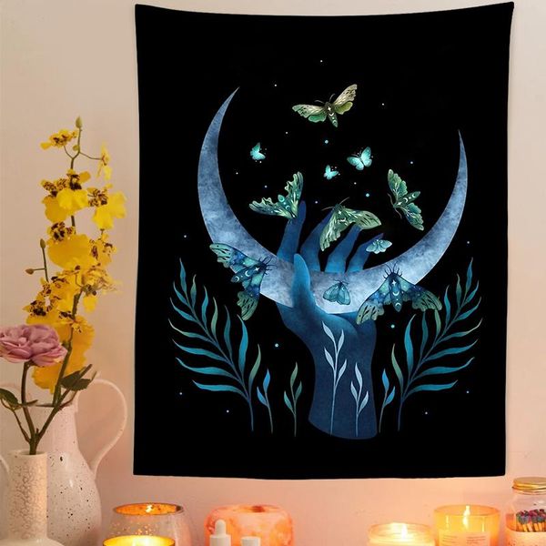 tapestries moon starry tapestry flower wall hanging moth botanical for bedroom living room home decor
tapestries moon starry tapestry flower wall hanging moth botanical for bedroom living room home decor