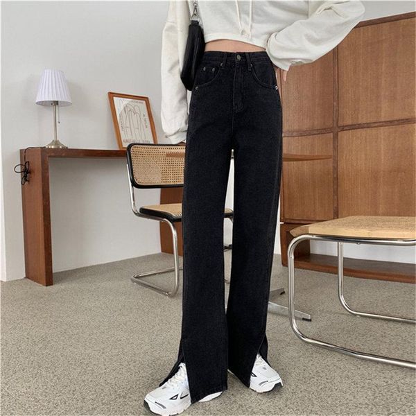 hzirip all match loose slim woman streetwear korea 2021 fashion plus high waist denim pants casual lady split trousers women's jeans, Blue
hzirip all match loose slim woman streetwear korea 2021 fashion plus high waist denim pants casual lady split trousers women's jeans, Blue