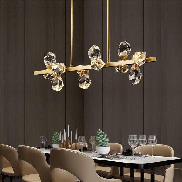 postmodern light luxury crystal chandelier living room bedroom dining simple all copper lamp pendant lamps
postmodern light luxury crystal chandelier living room bedroom dining simple all copper lamp pendant lamps