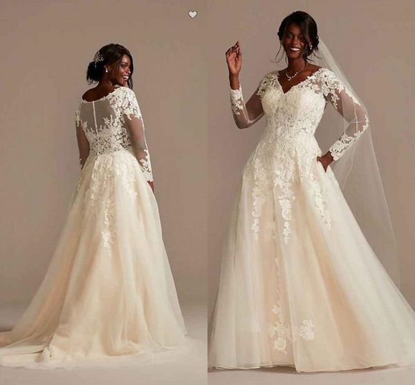 oleg cassini plus size wedding dresses 2022 long sleeve full lace floral v-neck modest covered buttons princess beach church bridal dress ro, White
oleg cassini plus size wedding dresses 2022 long sleeve full lace floral v-neck modest covered buttons princess beach church bridal dress ro, White