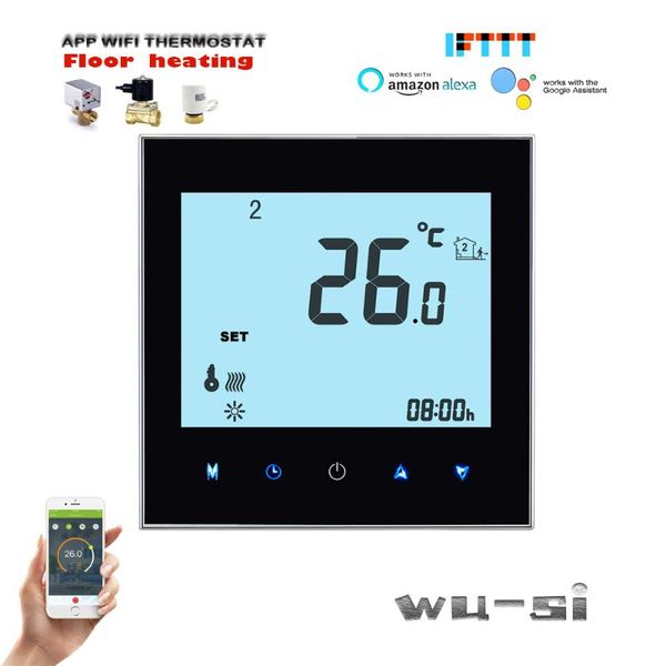 smart home control tuya 24vac 95-240vac underfloor heating wifi thermostat with programming to work alexa google
smart home control tuya 24vac 95-240vac underfloor heating wifi thermostat with programming to work alexa google