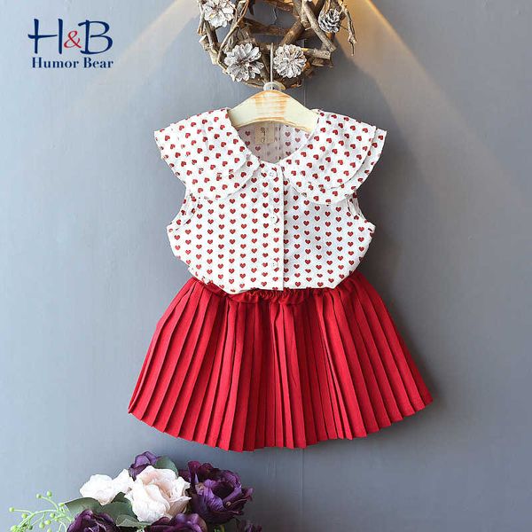 humor bear summer girls clothes set new lapel sleeveless heart printed t-shirt+ skirt 2pcs toddler clothes x0902, White
humor bear summer girls clothes set new lapel sleeveless heart printed t-shirt+ skirt 2pcs toddler clothes x0902, White