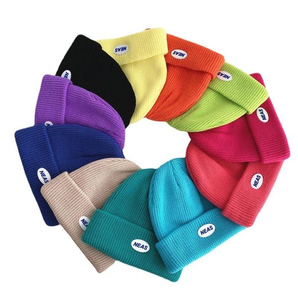 caps & hats children's woolen hat 2021 korean candy color cute neutral simple autumn winter knitted for kids boys girls 2-8 y, Yellow 
caps & hats children's woolen hat 2021 korean candy color cute neutral simple autumn winter knitted for kids boys girls 2-8 y, Yellow