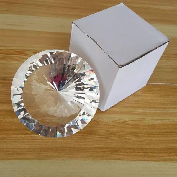 shinning crystal glass facet diamond paperweight home office table decor 100mm 4 inch big faceted decorative objects & figurines
shinning crystal glass facet diamond paperweight home office table decor 100mm 4 inch big faceted decorative objects & figurines