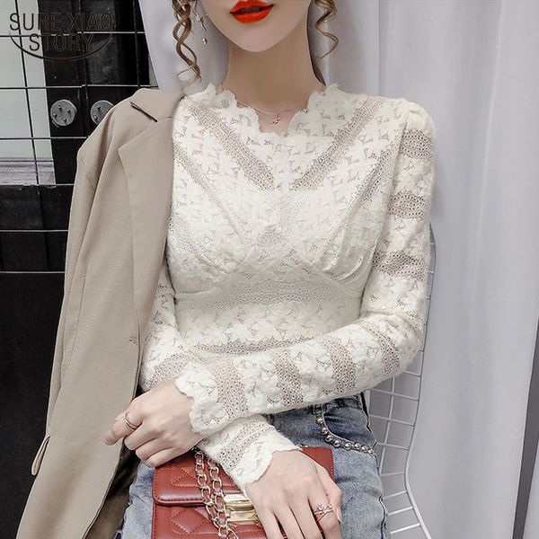 spring lace elegant shirts for women v-neck white shirt blouses hollow out casual puff sleeve female 12626 210508
spring lace elegant shirts for women v-neck white shirt blouses hollow out casual puff sleeve female 12626 210508