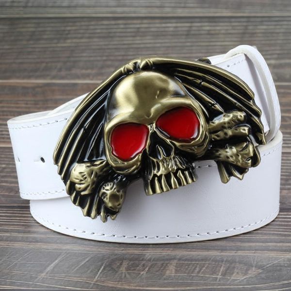 belts 2021 red eye gold skull belt buckle casual decorative men smooth alloy skulls black brown white 105 115cm
belts 2021 red eye gold skull belt buckle casual decorative men smooth alloy skulls black brown white 105 115cm