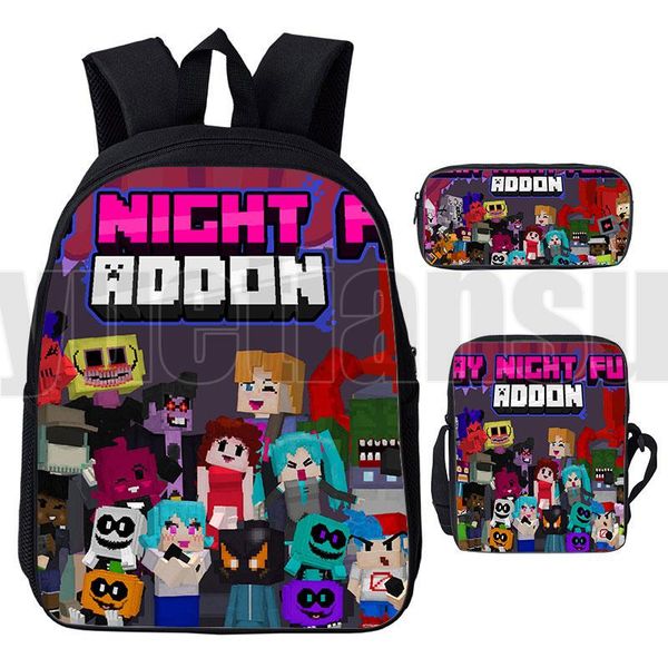 backpack 3d friday night funkin children cartoon shoulderbag girls boys student school bag kids penbag women travelbags 3pcs set
backpack 3d friday night funkin children cartoon shoulderbag girls boys student school bag kids penbag women travelbags 3pcs set