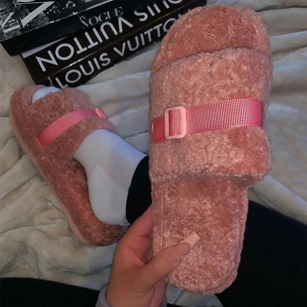 indoor women fur slippers fluffy soft furry slides platform flats heel non slip house shoes ladies luxury design footwear, Black
indoor women fur slippers fluffy soft furry slides platform flats heel non slip house shoes ladies luxury design footwear, Black
