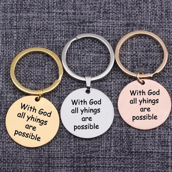 keychains keytags bag charms pendant keyrings with god all things are possible confidence self gift keychain engraved letters, Silver
keychains keytags bag charms pendant keyrings with god all things are possible confidence self gift keychain engraved letters, Silver