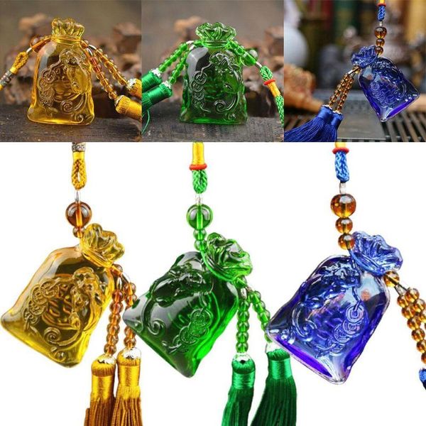 interior decorations rear view mirror pendant auspicious safety glass money bag car hanging ornament lucky
interior decorations rear view mirror pendant auspicious safety glass money bag car hanging ornament lucky