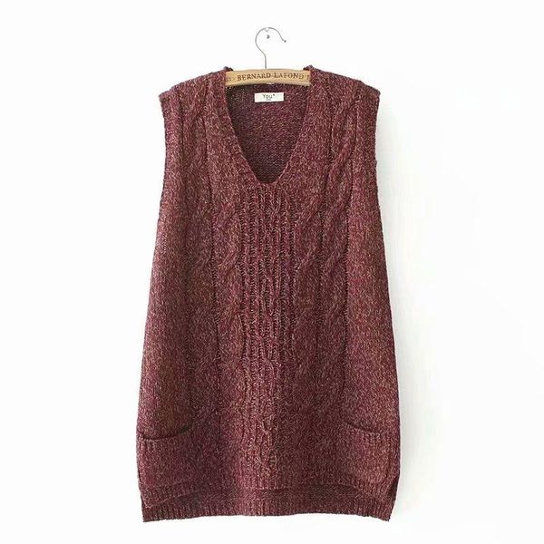 plus size t-shirt 2xl-4xl women's knitted autumn winter vest casual v-neck outerwear, Black
plus size t-shirt 2xl-4xl women's knitted autumn winter vest casual v-neck outerwear, Black