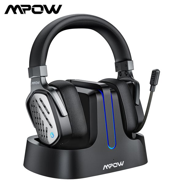 mpow t1 wireless gaming headset with base station surround sound gaming headphone with noise cancelling mic for pc, ps4, xbox
mpow t1 wireless gaming headset with base station surround sound gaming headphone with noise cancelling mic for pc, ps4, xbox