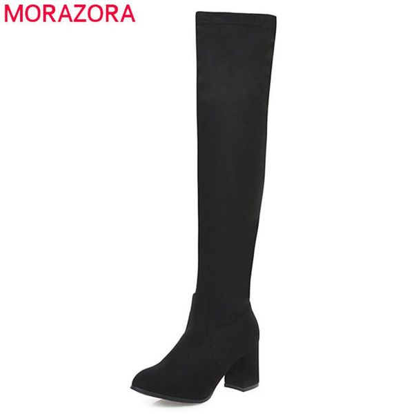 boots morazora 2021 arrival over the knee women flock round toe crystal stretch high heels party wedding shoes woman, Black
boots morazora 2021 arrival over the knee women flock round toe crystal stretch high heels party wedding shoes woman, Black