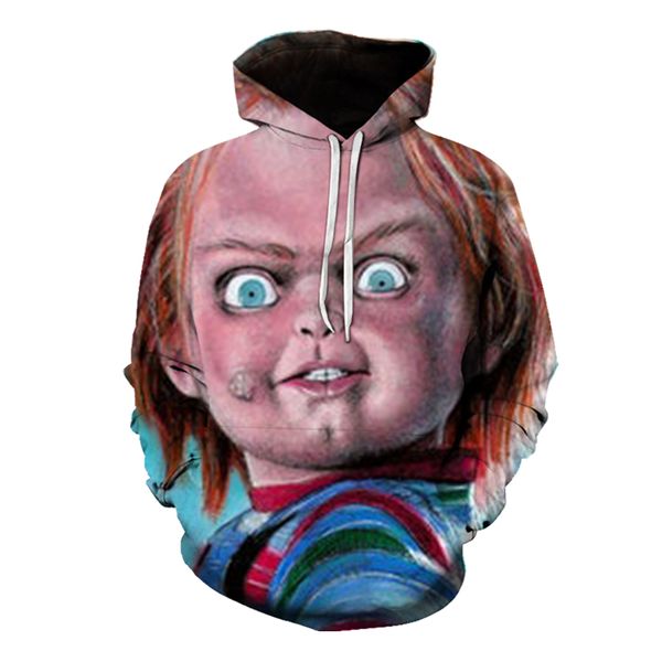 Autumn and winter hoodie horror big eyes 3D digital printing real long-sleeved several styles of men's fashion street casual, Black
Autumn and winter hoodie horror big eyes 3D digital printing real long-sleeved several styles of men's fashion street casual, Black