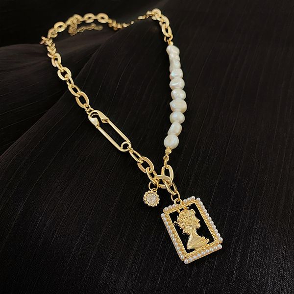 xianlan466 crystal grey pictures baroque pearls female collarbone chain of luxury niche design feeling in the new necklace, Silver
xianlan466 crystal grey pictures baroque pearls female collarbone chain of luxury niche design feeling in the new necklace, Silver
