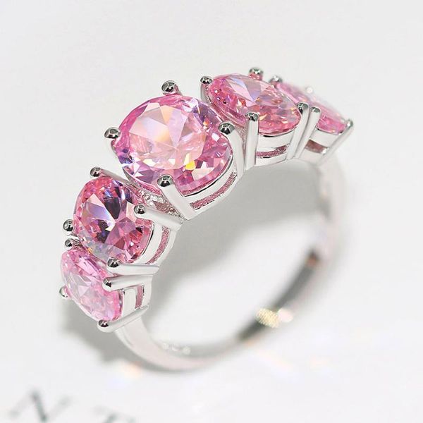 cluster rings zhouyang ring for women luxurious girl powder oval pink cubic zirconia silver color wedding engagement gift fashion jewelry r5, Golden;silver
cluster rings zhouyang ring for women luxurious girl powder oval pink cubic zirconia silver color wedding engagement gift fashion jewelry r5, Golden;silver