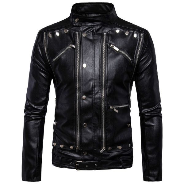 men's leather & faux 2021 multiple motorcycle zipper leather jackets of men collar plus size m-5xl plutonium, Black
men's leather & faux 2021 multiple motorcycle zipper leather jackets of men collar plus size m-5xl plutonium, Black