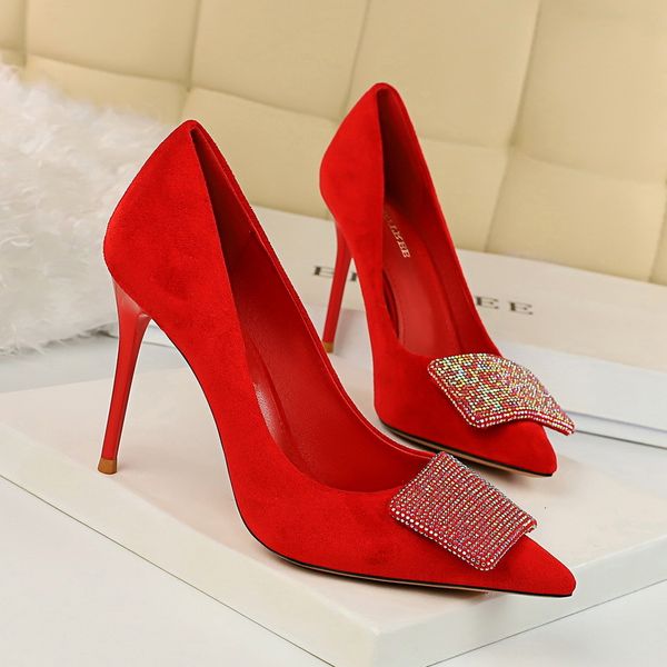 dress shoes korean high heel shoes-banquet women's thin heeled high-heel suede shallow mouth pointed shiny man-made diamond shoes, Black
dress shoes korean high heel shoes-banquet women's thin heeled high-heel suede shallow mouth pointed shiny man-made diamond shoes, Black