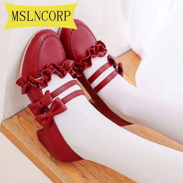 big size 34-43 lolita shoes mary janes women's cosplay high heels ladies wedding female pu leather woman non slip footwear dress, Black
big size 34-43 lolita shoes mary janes women's cosplay high heels ladies wedding female pu leather woman non slip footwear dress, Black