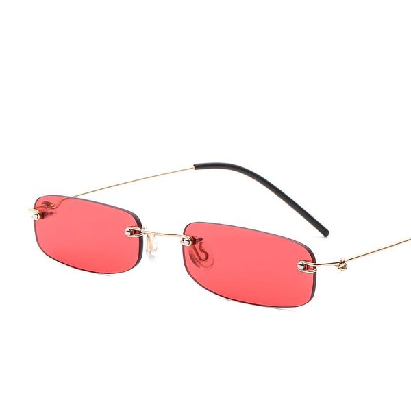 light thin steel wire frameless small box fashion men's and women's color ocean sunglasses frames, Black
light thin steel wire frameless small box fashion men's and women's color ocean sunglasses frames, Black