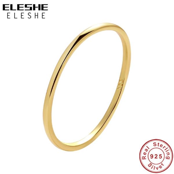 Cluster Rings ELESHE 2021 Authentic 925 Sterling Silver With 18K Gold Plated Simple Ring For Women Anniversary Wedding Jewelry Gift, Golden;silver
Cluster Rings ELESHE 2021 Authentic 925 Sterling Silver With 18K Gold Plated Simple Ring For Women Anniversary Wedding Jewelry Gift, Golden;silver