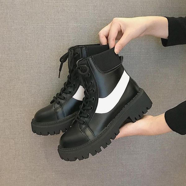 boots ankle for women 2021 autumn motorcycle thick heel platfoankle brm shoes woman slip on round toe fashion, Black
boots ankle for women 2021 autumn motorcycle thick heel platfoankle brm shoes woman slip on round toe fashion, Black