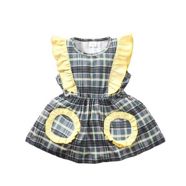 girl's dresses infant baby girls summer sleeve ruched patch plaid knee-length dress toddler kids born clothes csual 0-18m, Red;yellow
girl's dresses infant baby girls summer sleeve ruched patch plaid knee-length dress toddler kids born clothes csual 0-18m, Red;yellow