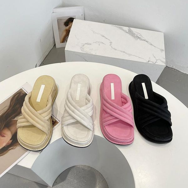 slippers monmoira brand design cross-tied platform chunky sandals women 2021 summer beach faux suede elegant slides shoes, Black
slippers monmoira brand design cross-tied platform chunky sandals women 2021 summer beach faux suede elegant slides shoes, Black