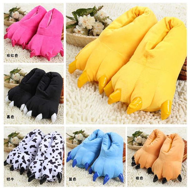 winter animal pajamas stilch tiger dinosaur claw cartoon warm home cute plush toy slippers, Black
winter animal pajamas stilch tiger dinosaur claw cartoon warm home cute plush toy slippers, Black