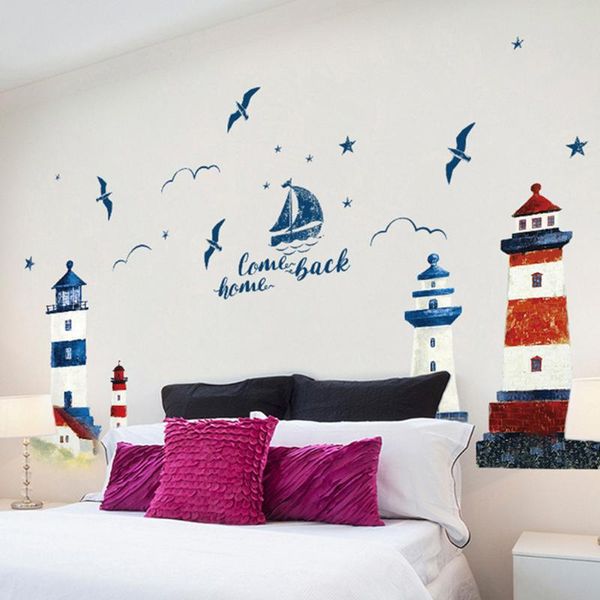 wall stickers children kids lighthouse home pvc bedroom diy mural removable sea sailboat tv background decoration art decal
wall stickers children kids lighthouse home pvc bedroom diy mural removable sea sailboat tv background decoration art decal
