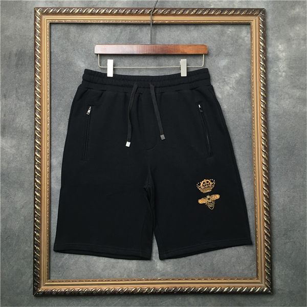 gold embroidered crown guard trousers short for summer diamond bee casual five-point sports shorts, White;black
gold embroidered crown guard trousers short for summer diamond bee casual five-point sports shorts, White;black