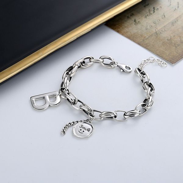 chaosheng s925 sterling silver thick body chain b letter round brand wind trend hip hop versatile ins bracelet female, Golden;silver
chaosheng s925 sterling silver thick body chain b letter round brand wind trend hip hop versatile ins bracelet female, Golden;silver