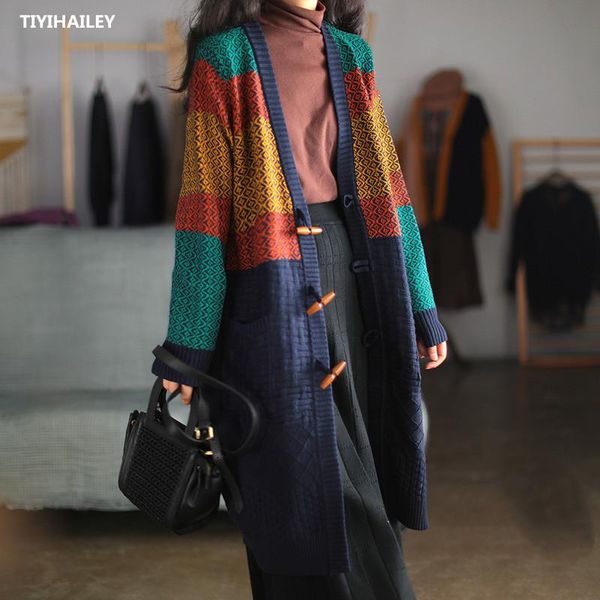 women's trench coats tiyihailey vintage knitting long mid-calf coat women outerwear sleeve patchwork dresses single breasted, Tan;black
women's trench coats tiyihailey vintage knitting long mid-calf coat women outerwear sleeve patchwork dresses single breasted, Tan;black