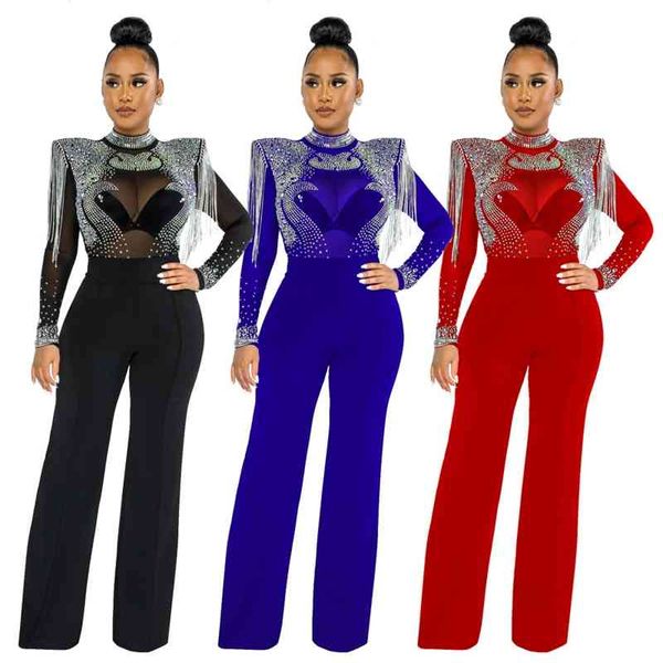 xqy9232b autumn and winter fashion drill tassel shoulder cotton perspective polyester mesh splicing one-piece pants for women, Black;gray
xqy9232b autumn and winter fashion drill tassel shoulder cotton perspective polyester mesh splicing one-piece pants for women, Black;gray