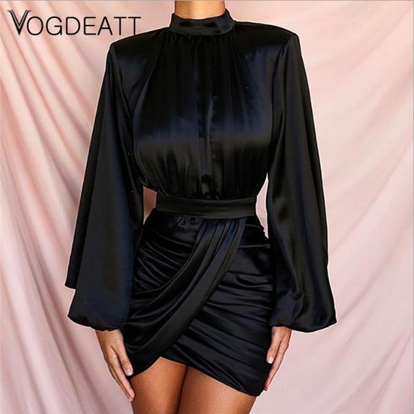 short party dress puff sleeve single pleated mini black ladies fashion nightclub wear long women autumn 2021 casual dresses, Black;gray
short party dress puff sleeve single pleated mini black ladies fashion nightclub wear long women autumn 2021 casual dresses, Black;gray