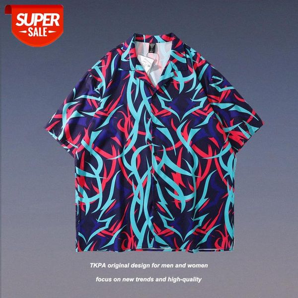 tkpa retro full print shirt loose hip-hop port style bf casual short-sleeved for men and women #l64g, White;black
tkpa retro full print shirt loose hip-hop port style bf casual short-sleeved for men and women #l64g, White;black