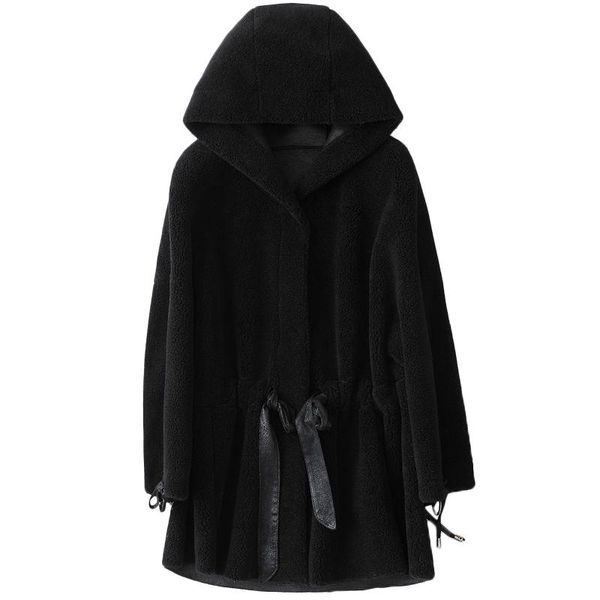 women's fur & faux casacos de inverno feminio women sheep coat winter 2021 blend jacket with hoody eco, Black
women's fur & faux casacos de inverno feminio women sheep coat winter 2021 blend jacket with hoody eco, Black