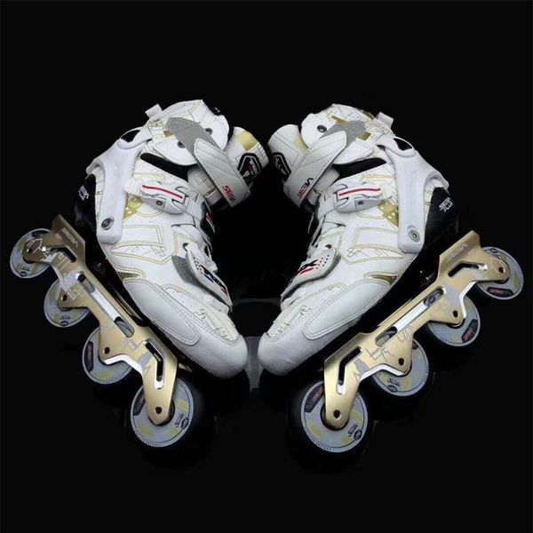 inline & roller skates 100% original 2021 trix white golden carbon fiber rockered frame slalom sliding skating patines
inline & roller skates 100% original 2021 trix white golden carbon fiber rockered frame slalom sliding skating patines