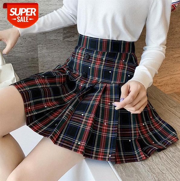 french retro high-waist pleated skirt korean style playful age-reducing fashion plaid women #2s0w, Black;gray
french retro high-waist pleated skirt korean style playful age-reducing fashion plaid women #2s0w, Black;gray